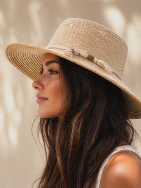 Saks Fifth Avenue Women's Braided Raffia Sun Hat - Natural Beige